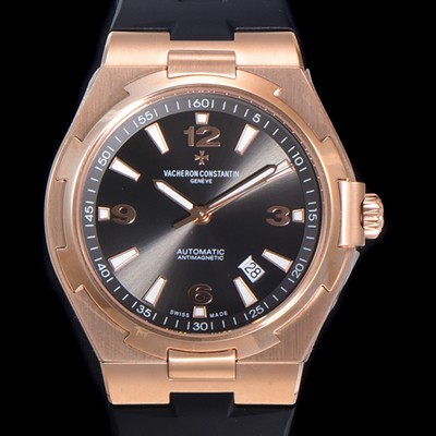 SA급 바쉐런 콘스탄틴 남성용 오버시즈 오토매틱 9015타입 42mm 금장시계 러버/우레탄줄 블랙다이얼 vac18290 xx