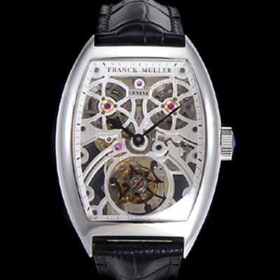 SA급 프랭크뮬러 남성용 그랜드 컴플리케이션 8889 TG SQT BR 수동기계식 투어빌론 55mm 가죽시계 스켈래톤 다이얼 fra38402 xx