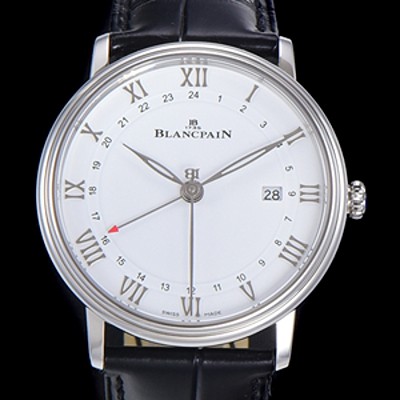 SA급 블랑팡 남성용 빌레레 GMT 오토매틱 5A50타입 40mm 가죽줄 화이트다이얼   vac08769 xx