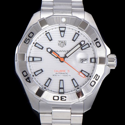 SA급 태그호이어 남성용 아쿠아레이서 오토매틱 43mm 메탈줄 화이트다이얼 tag38756 xx
