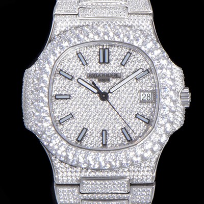 SA급 파텍필립 남성용 노틸러스 7021/1G-001 보석/큐빅 셋팅 오토매틱 Cal.324 S C 타입 40미리 메탈 보석다이얼 PAT72547 xx