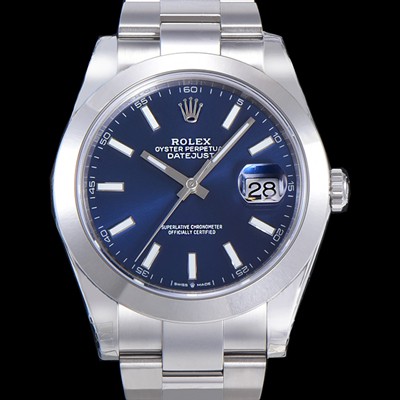 SA급 로렉스 남성용 데이져스트II Cal.3235 오토매틱 41미리 메탈줄 블루다이얼 rol82403 xx