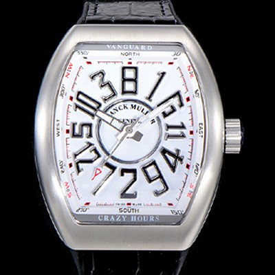 SA급 프랭크뮬러 남성용 뱅가드 오토매틱 CZ02타입 44미리 가죽줄/스트랩 화이트다이얼 FRA79429 xx