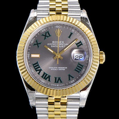 SA급 로렉스 남성용 데이저스트 오토매틱 아시안2836-2/3235타입 41미리 18K옐루골드 투톤콤비 그레이다이얼 rol14706 xx