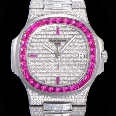 SA급 파텍필립 남성용 노틸러스 5719/10G-010 보석/큐빅 셋팅 오토매틱 Cal.324 S C 타입 40미리 메탈 보석다이얼 PAT74093 xx