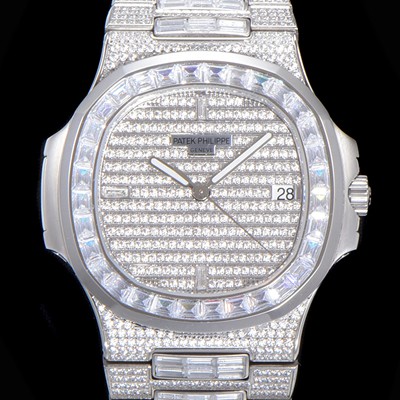 SA급 파텍필립 남성용 노틸러스 5719/10G-010 보석/큐빅 셋팅 오토매틱 Cal.324 S C 타입 40미리 메탈 보석다이얼 PAT74089 xx