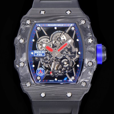SA급 리차드밀레 남성용 리차드밀 RM35-01 포지드 카본 케이스 스켈레톤 다이얼 오토매틱 무브먼트 RIC03756 xx