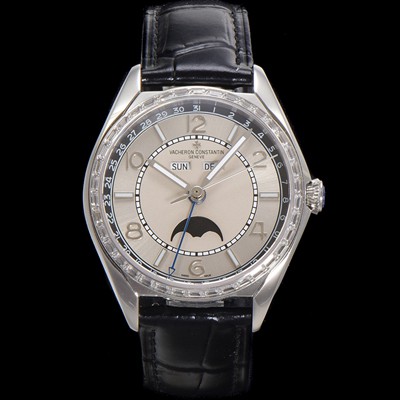 SA급 바쉐론 콘스탄틴 남성용 피프티식스 컴플리트 캘린더 Ref.4600E 오토매틱 2460 QCL/1 타입 40mm 그레이 다이얼 vac1152 xx