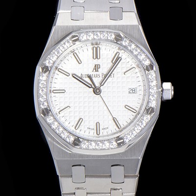 SA급 오데마피게 여성용 로얄오크 점보 엑스트라씬 오토매틱 34미리 블루다이얼 AUD87426 xx