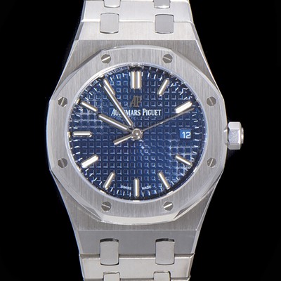 SA급 오데마피게 여성용 로얄오크 점보 엑스트라씬 오토매틱 34미리 블루다이얼 AUD87429 xx