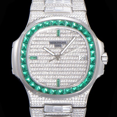 SA급 파텍필립 남성용 노틸러스 5719/10G-010 보석/큐빅 셋팅 오토매틱 Cal.324 S C 타입 40미리 메탈 보석다이얼 PAT74096 xx