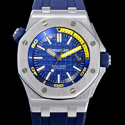 SA급 오데마피게 남성용 옐로 세라믹 다이버!!로얄오크 오프쇼어15710ST.OO.A038CA.01 옐로 와플 다이얼 오토매틱 무브먼트 AUD12297 xx