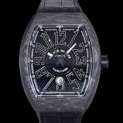 SA급 프랭크뮬러 남성용 V 45 SC DT 뱅가드 2824 므브먼트 오토매틱 44미리 카본 케이스 러버밴드 블랙다이얼 FRA71140 xx