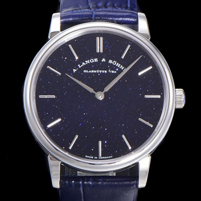 SA급 아랑게운트죄네 남성용 색소니아 씬 205.086 랑게 39미리 블랙 다이얼 오토매틱 무브먼트 LAN40869 xx