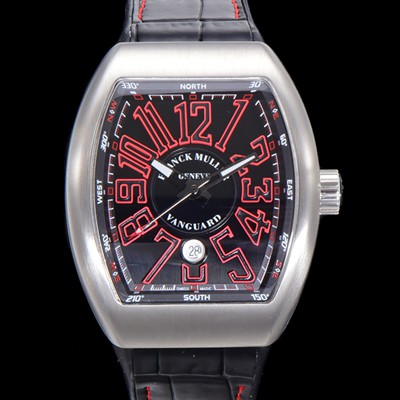 SA급 프랭크뮬러 남성용 뱅가드 2824 므브먼트 오토매틱 44미리 러버밴드 블랙다이얼 FRA75486 xx