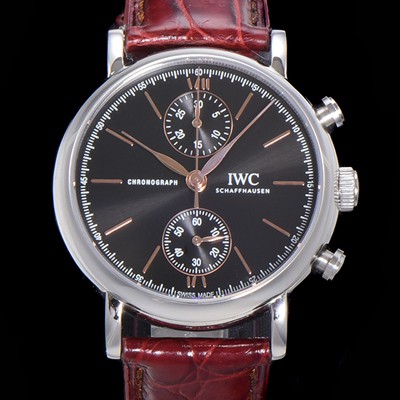 SA급 아이더블유씨 남성용 포르토피노 IW391404 블랙 다이얼 39미리 악어가죽 7750 오토매틱 무브먼트 IWC76300 xx