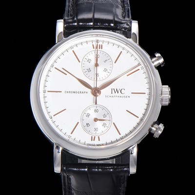 SA급 아이더블유씨 남성용 포르토피노 IW391406 화이트 다이얼 39미리 악어가죽 7750 오토매틱 무브먼트 IWC76293 xx