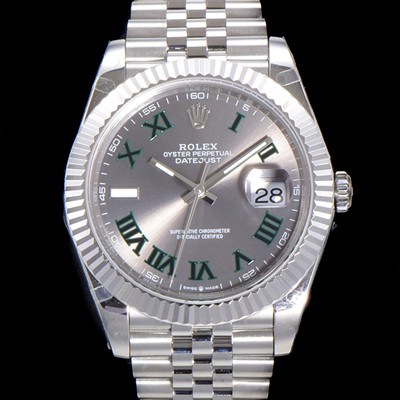 SA급 로렉스 남성용 904L스틸!! 2022신형 데이저스트 41mm II m126334 그레이 다이얼 로마인덱스 스틸 브레이슬릿 신형 Cal.3235 오토매틱 무브먼트 ROL06117 xx