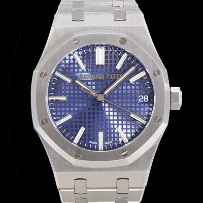 SA급 오데마피게 남성용 로얄오크 15510 오토매틱 Cal.4302타입 메탈줄 블루다이얼  aud2153 xx