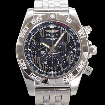 SA급 브라이틀링 남성용 크로노맷 오토매틱 크로노그래프 ETA7750-2타입 44mm 매탈줄 블랙다이얼 bre1219 xx