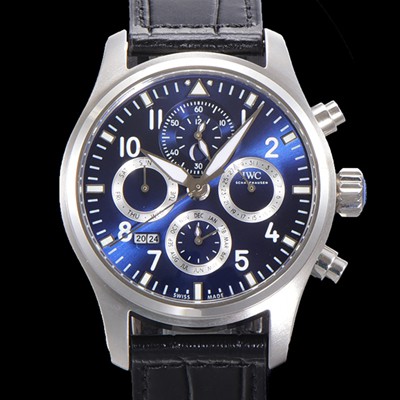 SA급 아이더블유씨 남성용 파일럿 41mm 오토매틱 89630 타입 가죽줄 블루다이얼 iwc3952 xx