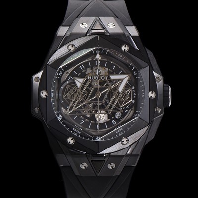 SA급 휴블렛 남성용 위블러 빅뱅 상블루 오토매틱 HUB1240타입 풀세라믹 블랙메직 45mm 우레탄줄 블랙다이얼  hub1231 xx