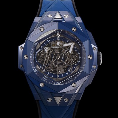 SA급 휴블렛 남성용 위블러 빅뱅 상블루 오토매틱 HUB1240타입 풀세라믹 블루메직 45mm 우레탄줄 블루다이얼  hub9519 xx