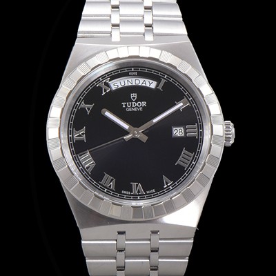 SA급 튜더 남성용 로얄 워치 오토매틱 스위스 ETA2836-2 타입 41mm 메탈줄 블랙다이얼 tud5121 xx