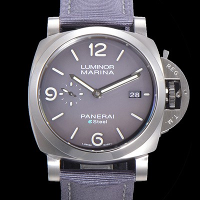 SA급 파네라이 남성용 PAM01357 루미노르 마리나 오토매틱 Cal P.9010 타입 44mm 가죽줄 그레이다이얼 pan1159 xx