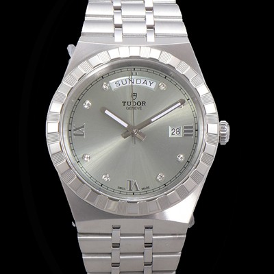 SA급 튜더 남성용 로얄 워치 오토매틱 스위스 ETA2836-2 타입 41mm 메탈줄 실버다이얼 tud1592 xx