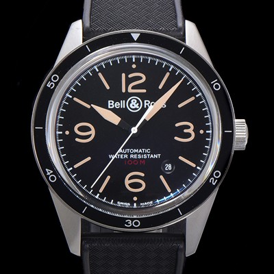 SA급 벨앤로즈 남성용 빈티지  BR V2-92 스틸 해리티지 ETA2836-2 타입 오토매틱 41mm 우레탄줄 블랙다이얼 bel5131 xx