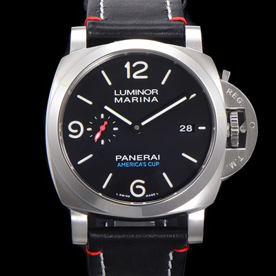 SA급 파네라이 남성용 루미노르 1950 3데이 44미리 PAM00732 오토매틱 P.9010타입 가죽줄 블랙다이얼 pan9532 xx