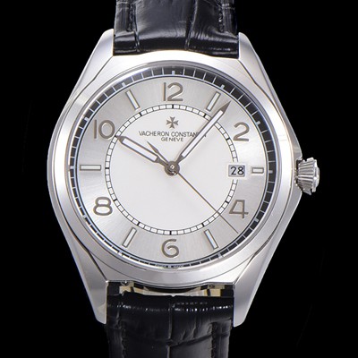 SA급 바쉐론 콘스탄틴 남성용 피프티식스 Ref.4600E 오토매틱 1326 타입 40mm 가죽줄 실버 다이얼  vac1213 xx