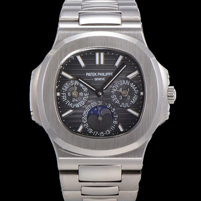 SA급 파텍필립 남성용 Ref.5740 노틸러스 문페이즈 오토매틱 Cal.240 Q타입 40mm 메탈줄  그레이다이얼 pat9911 xx
