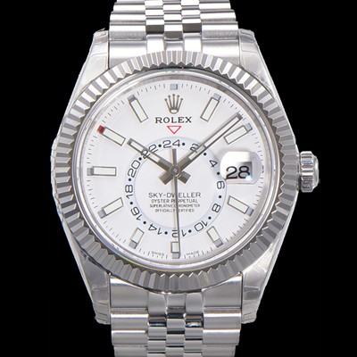 SA급 로렉스 남성용 스카이-더웰러 오이스터 오토매틱 Cal.9001 타입 42mm 메탈줄 화이트다이얼  rol3151 xx