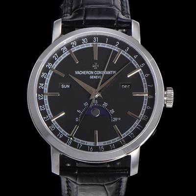 SA급 바쉐런콘스탄팀 남성용 트레디셔널 문페이즈 오토매틱 2460QCL 타입 41mm 가죽줄 블랙다이얼   vac2151 xx