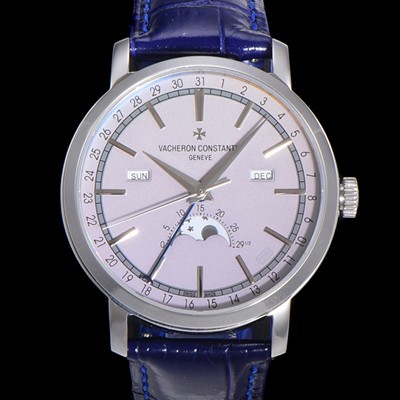 SA급 바쉐런콘스탄팀 남성용 트레디셔널 문페이즈 오토매틱 2460QCL 타입 41mm 가죽줄 그레이다이얼  vac2112 xx