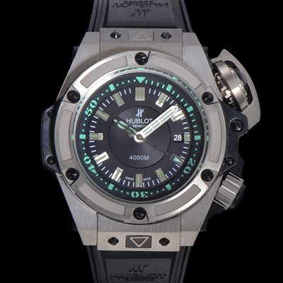 SA급 휴블렛 남성용 빅뱅 킹 파워 오세아노그래픽 오토매틱 Hub1400 티타늄제질 48mm  러버우레탄줄 블랙다이얼 hub9191 xx