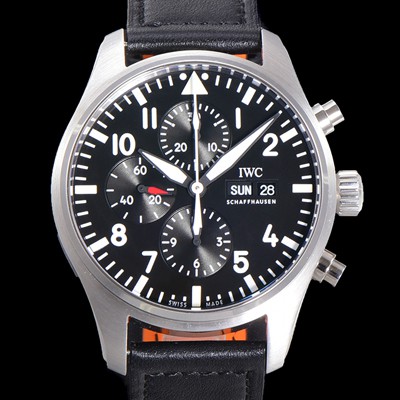 SA급 아이더블유씨 남성용 파일럿 생텍쥐베리 어린왕자 한정판 에디션!! IW377714 데이 & 데이트 크로노그래프 블랙 다이얼 오토매틱 무브먼트 IWC0122 xx