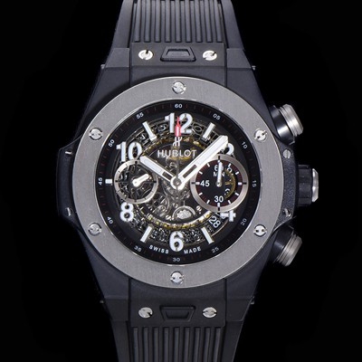 SA급 휴블렛 남성용 빅뱅 유니코 45mm 오토매틱 HUB1280 타입 PVD재잴 러버줄 스켈래톤 다이얼  hub5991 xx