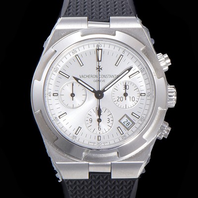 SA급 바쉐런콘스탄틴 남성용 오버시즈 크로노그래프 42mm 오토매틱 5500S 러버우레탄줄 화이트다이얼 vac1951 xx