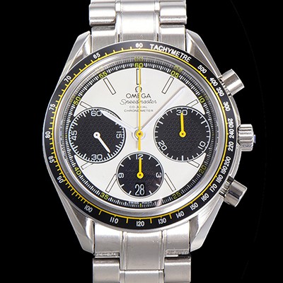 SA급 오메가 남성용시계 뉴 레이싱 크로노 스프드마스터 레이싱 크로노그래프 오토매틱 ETA7750-2 타입 40mm 메탈줄시계 화이트다이얼 omg2626 xx