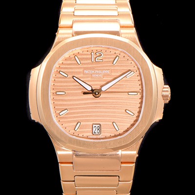 SA급 파텍필립 여성용 노틸러스 7118/1R-010 레이디스 오토매틱 Cal.324 S C타입 35.2mm 18K로즈골드 골드다이얼 pat6420 xx