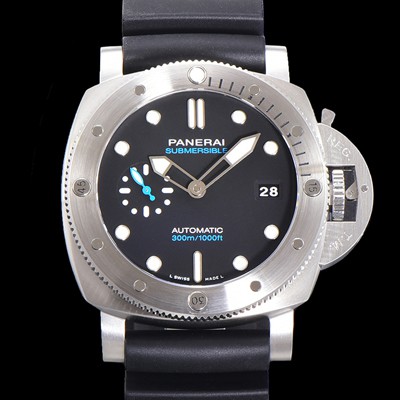 SA급 파네라이 남성용 서브머시블 PAM01229 오토매틱 Cal P. 900 타입 44mm 우레탄 블랙다이얼 pan4406 xx
