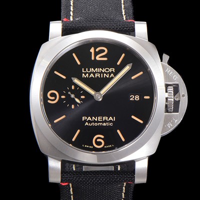 SA급 파네라이 남성용 루미노르 마리나 PAM01025 오토매틱 Cal. P9010 타입 44mm 나토천 블랙다이얼 pan9442 xx