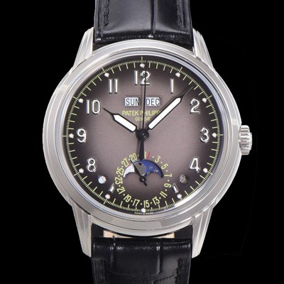 SA급 파텍필립 남성용 퍼페추얼 캘린더 오토매틱 PP Cal.324 타입 40mm 가죽줄 문페이즈 그레이다이얼 pat20748 xx