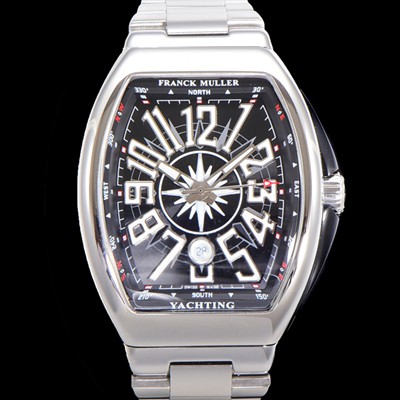 SA급 프랭크뮬러 남성용 뱅가드 오토매틱 ETA2824 타입 45mm 메탈줄 블랙다이얼 fra4469 xx