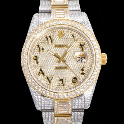 SA급 로렉스 남성용 수제공정형 다이아 18K 옐루골드 튜닝 데이져스트 오토매틱 ETA 2824-2 41mm 보석다이얼 rol24629 xx