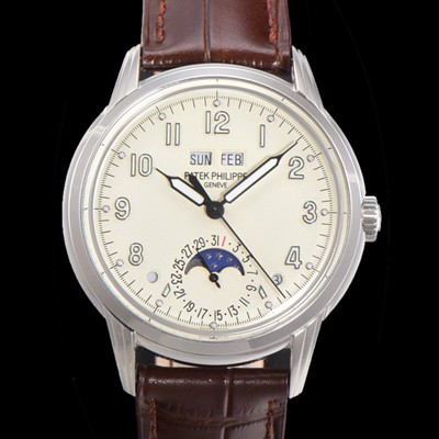 SA급 파텍필립 남성용 퍼페추얼 캘린더 오토매틱 PP Cal.324 타입 40mm 가죽줄 문페이즈 화이트다이얼 pat24729 xx