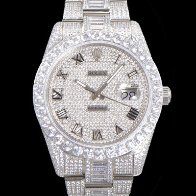 SA급 로렉스 남성용 수제공정형 다이아 튜닝 데이져스트 오토매틱 ETA 2824-2 41mm 보석다이얼 rol02639 xx